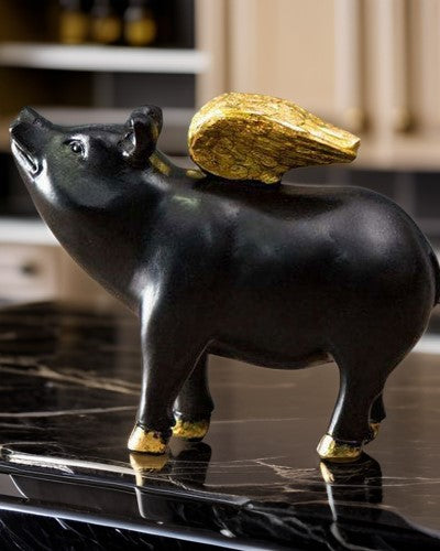 'When Pig's Fly' Decorative Figurine