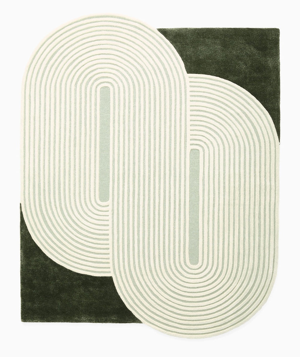 Lime Green woolen Hand Tufted Carpet