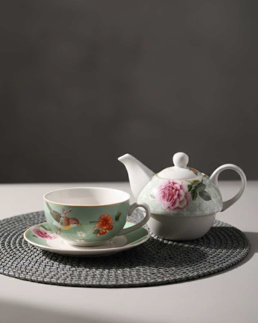 Spring Harmony Tea for Two Set - Green