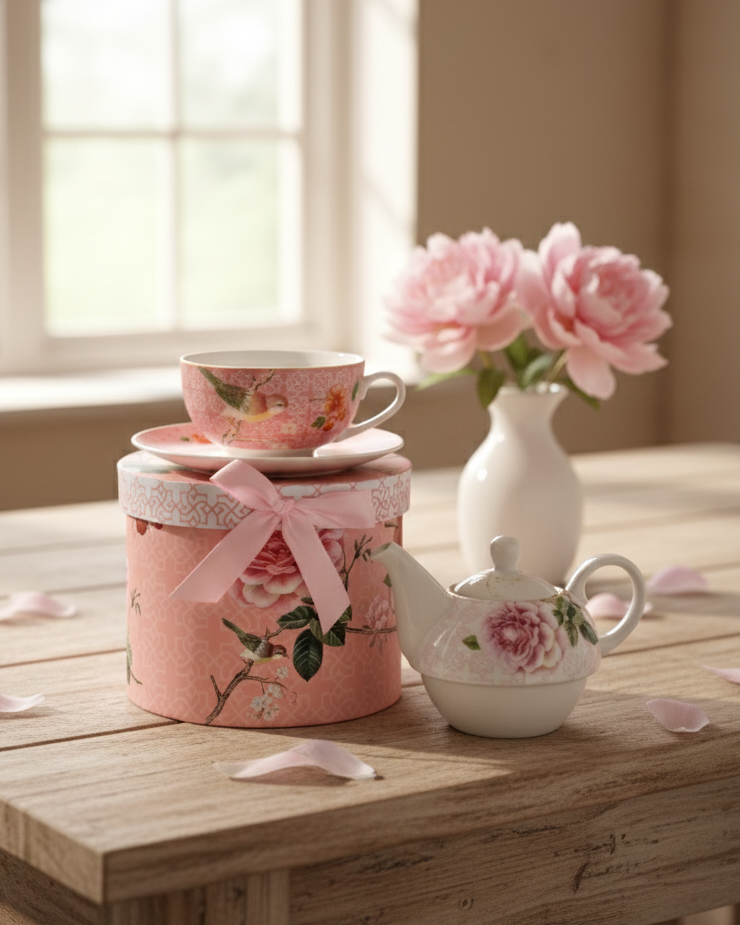Spring Harmony Tea for Two Set - Pink