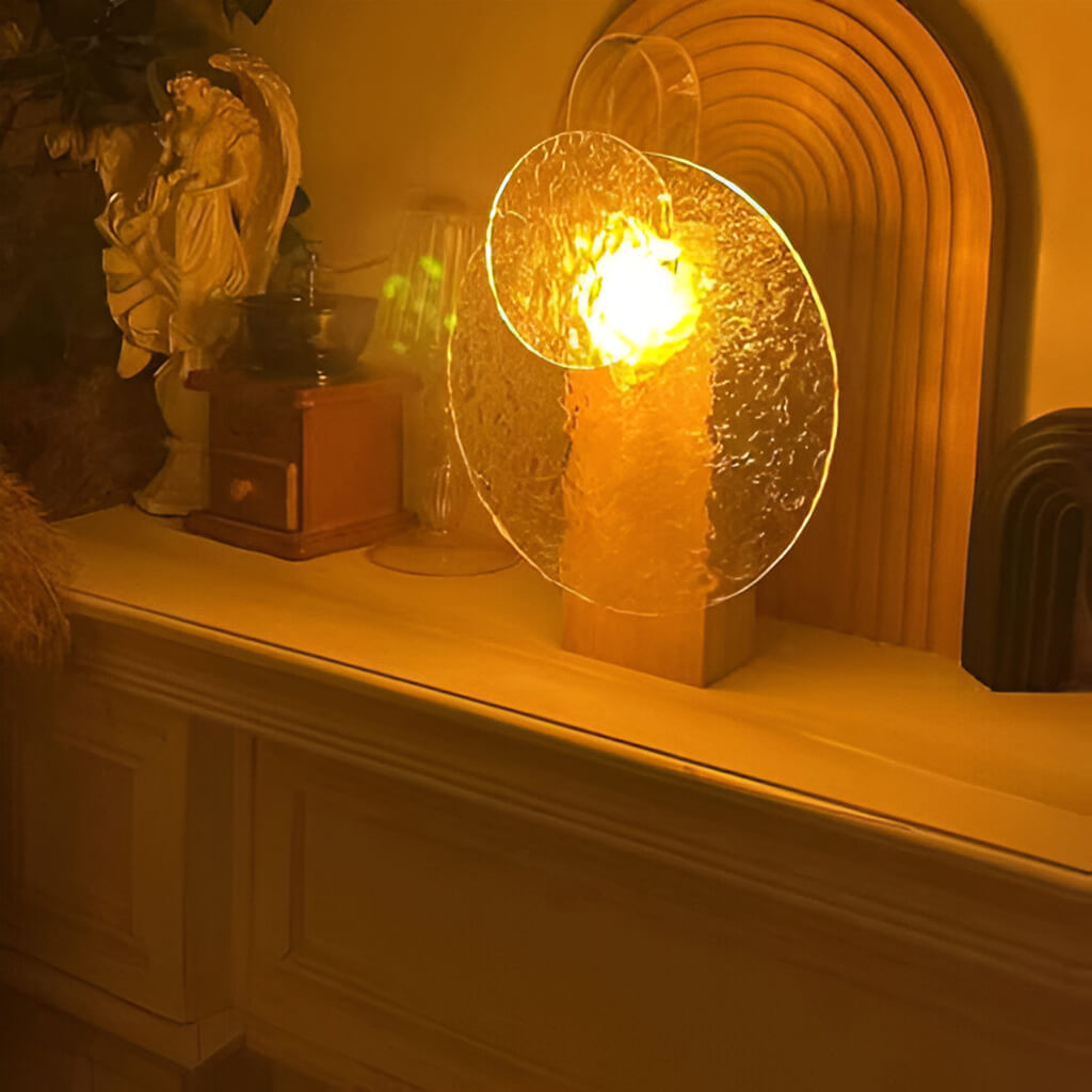 Wavi: Rotating Ripple Ambient Night Lamp with Water Wave Projection, Touch Control, Colour Changing Sunset Glow for Bedroom & Home Aesthetic D‚àö¬©cor