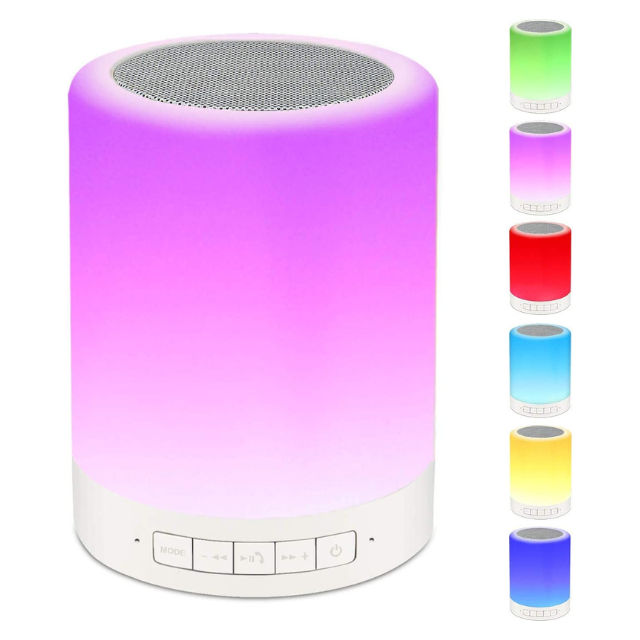 Zuno: Wireless Bluetooth Speaker Lamp with RGB Light ‚Äö√Ñ√¨ For Bedroom, Desk Setup & Gifting