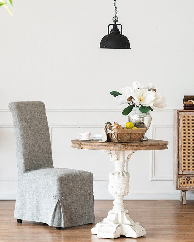 Vintage Engraving Roman Column Coffee Table