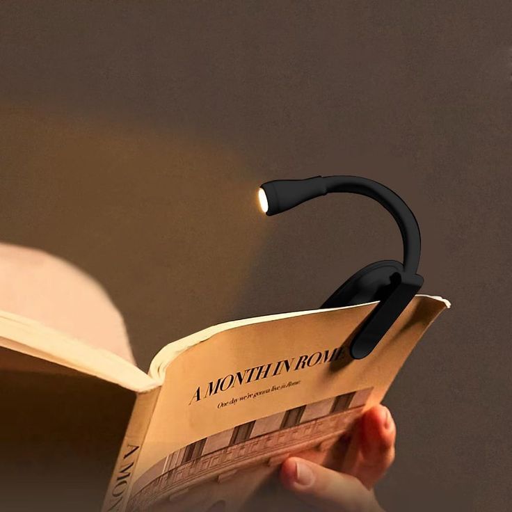 Immerse: Rechargeable Clip-On Book Light & Reading Lamp with 3-Color Modes, Type-C Charging & Flexible Gooseneck Night Reading for Book Lovers