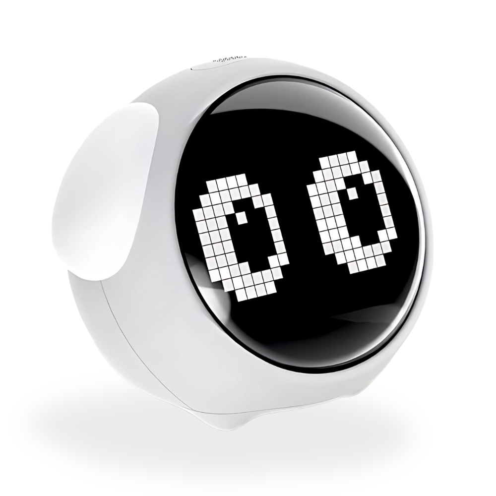 EmojiWake: Unique Emoji Display Alarm Clock with Fun Expressions, Dual Alarms, Snooze Function & Adjustable Brightness