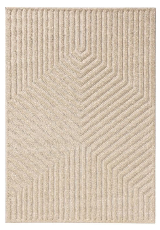 Checkmate Charm Ivory woolen Hand Tufted Carpet