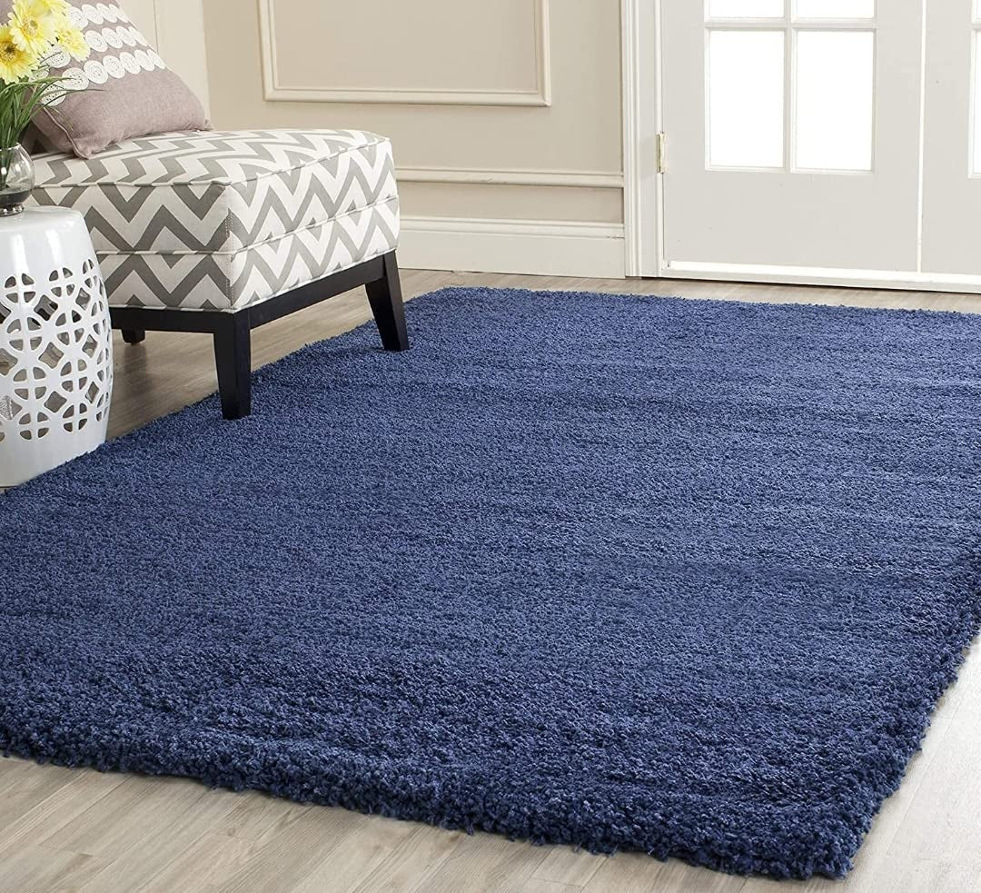 Shabnam Blue woolen Hand Tufted Carpet