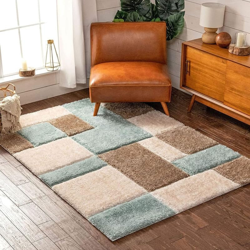 Amoeba irregular shape Hand Tufted handmade carpet