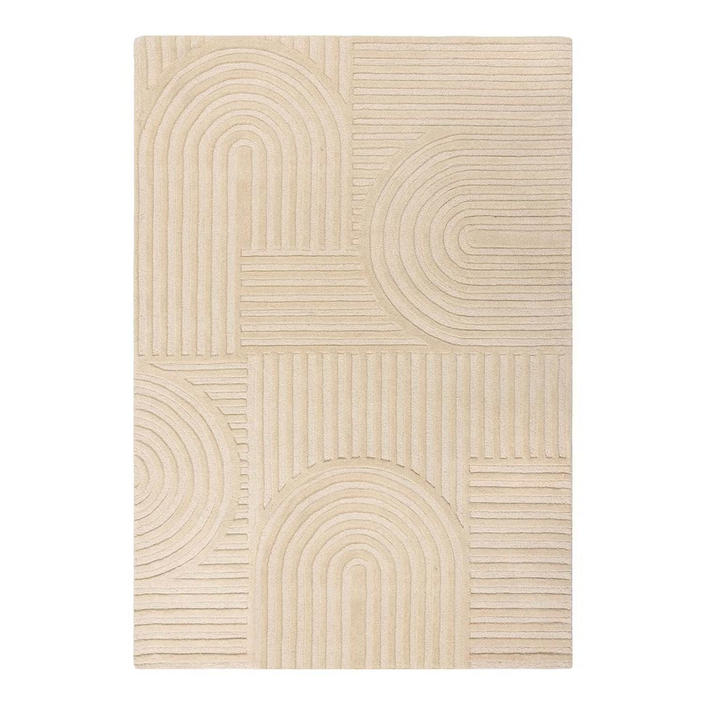 Ondulado Woolen and Silk Hand Tufted Carpet