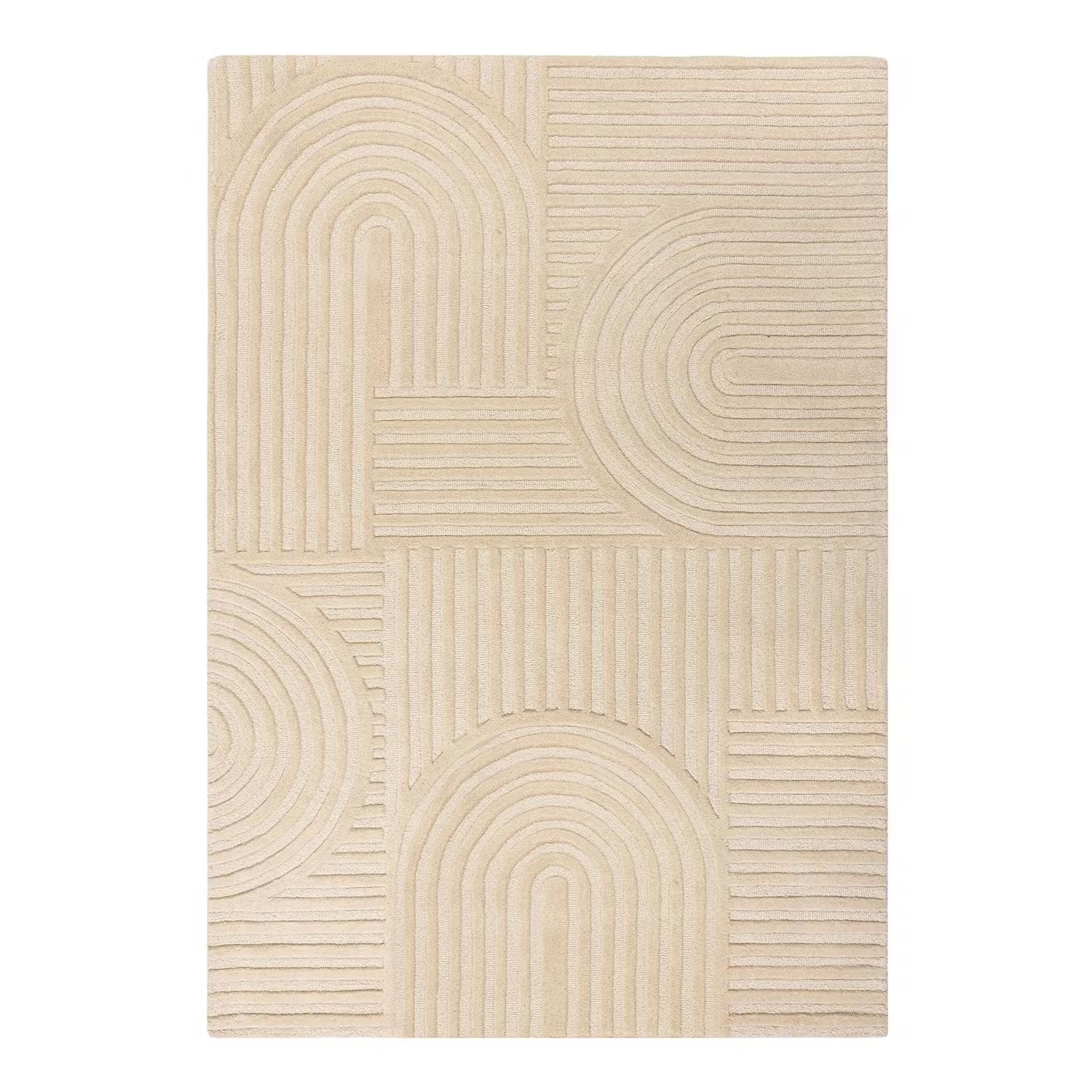 Ondulado Woolen and Silk Hand Tufted Carpet