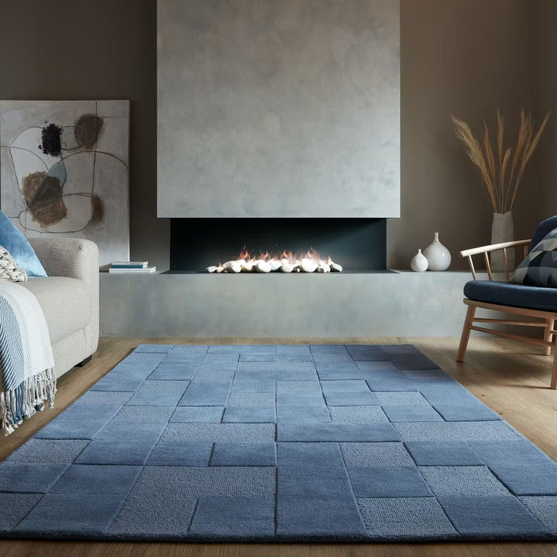 Farashat Blue woolen Hand Tufted Carpet