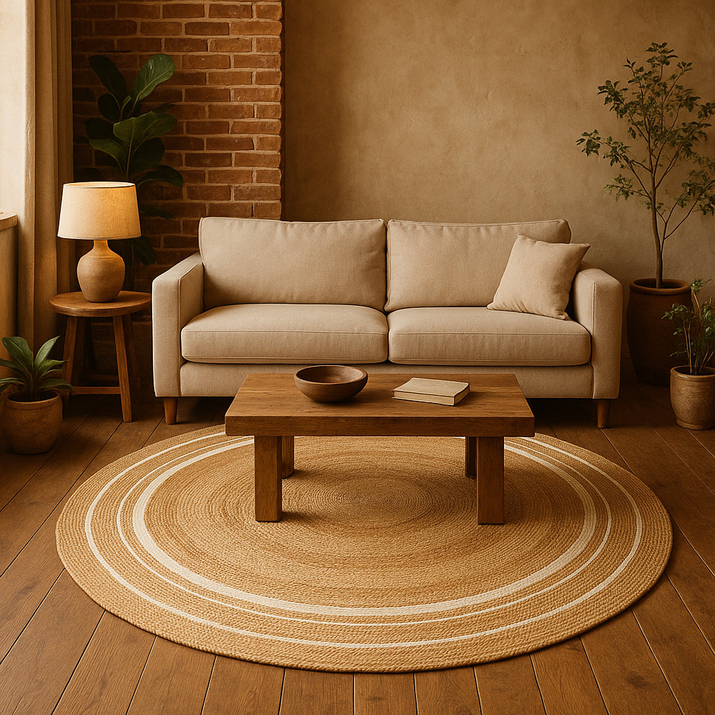 Green Dot Hand Tufted Carpet