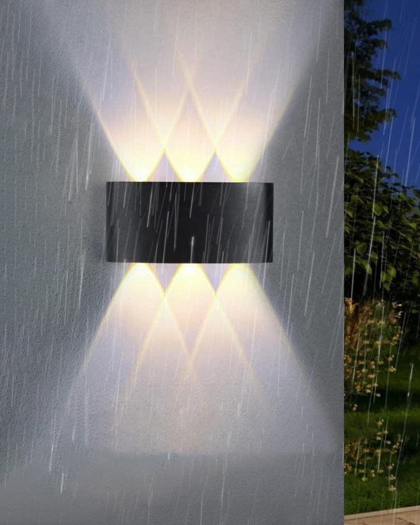 Shadow Cross Outdoor Wall Light - 3 Lights