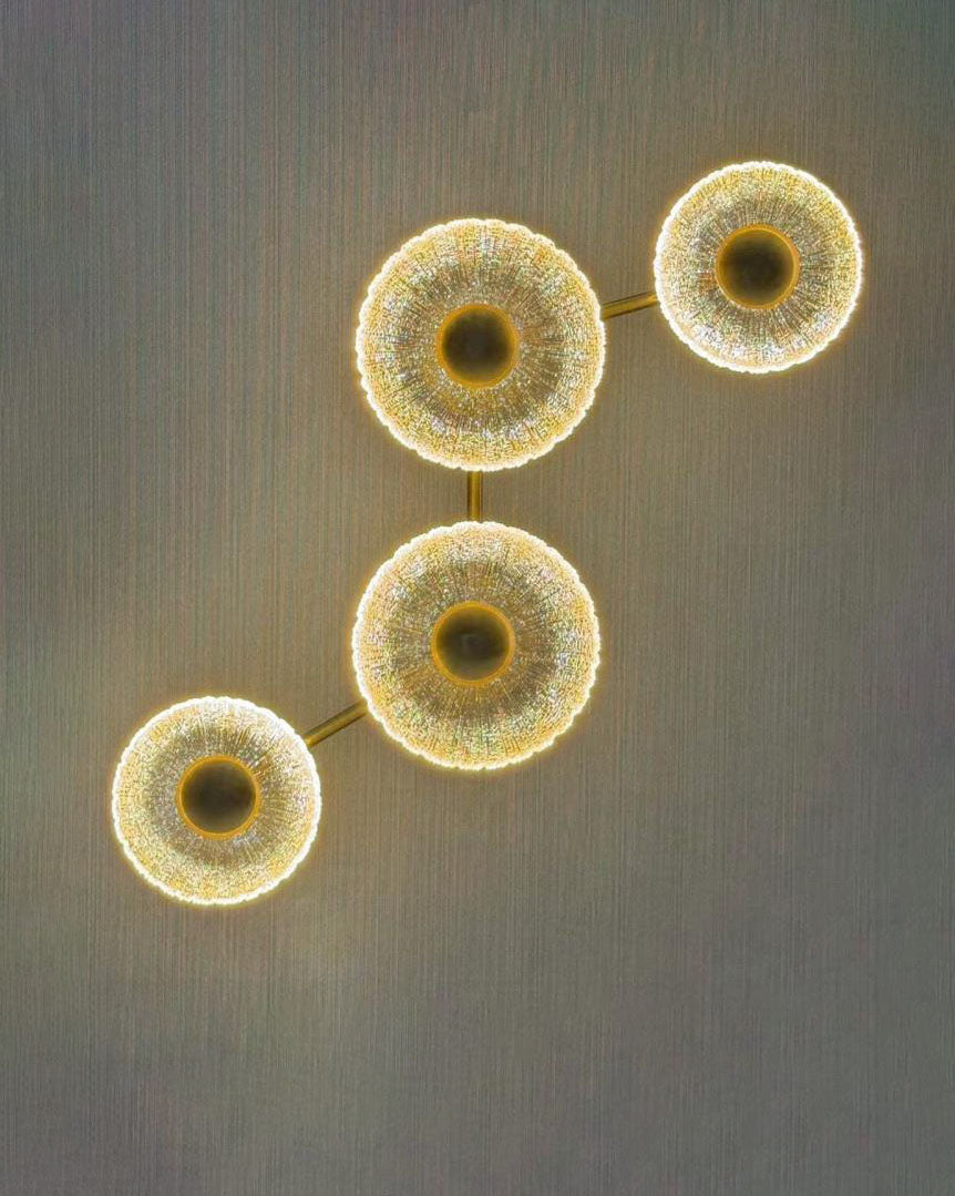 Radiant Halo Crystal Wall Light