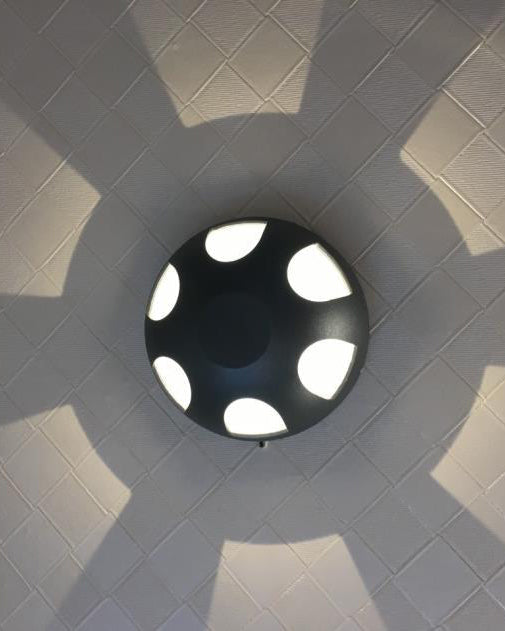 Star Burst Pattern LED Outdoor Wall Light