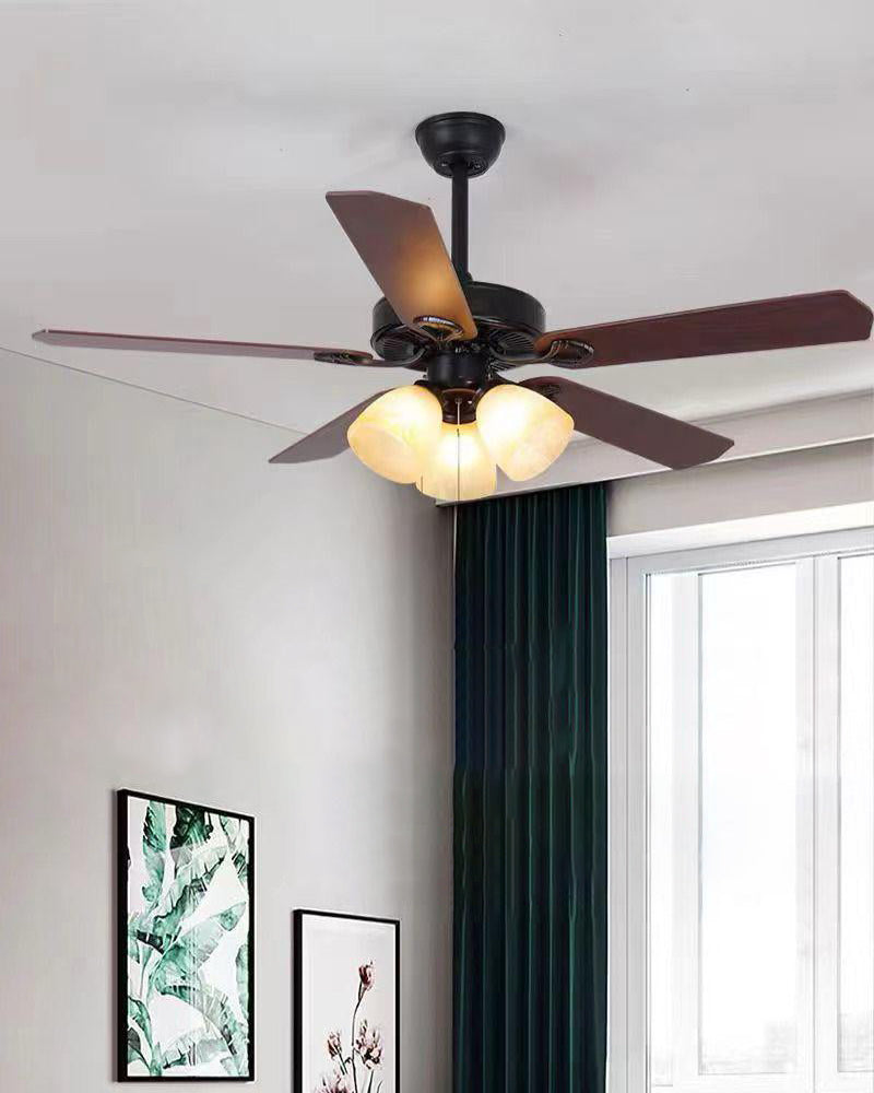 Vintage-Style Ceiling Fan Light