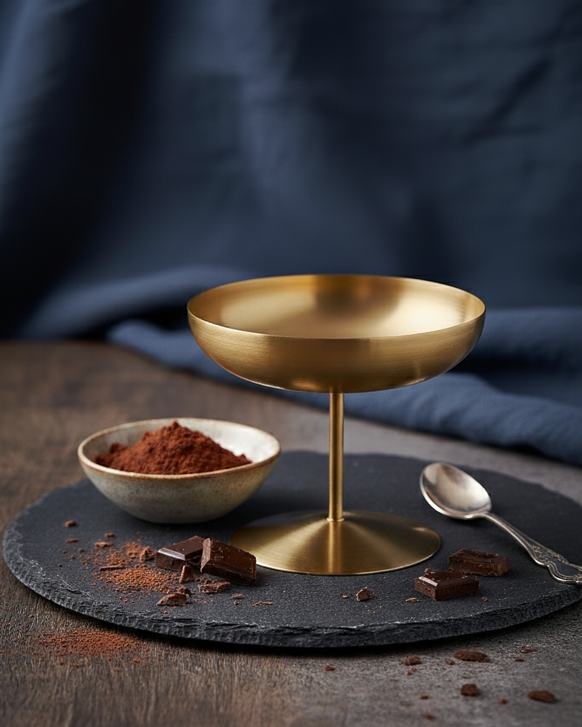 Float Pedestal Dessert Bowl - Gold