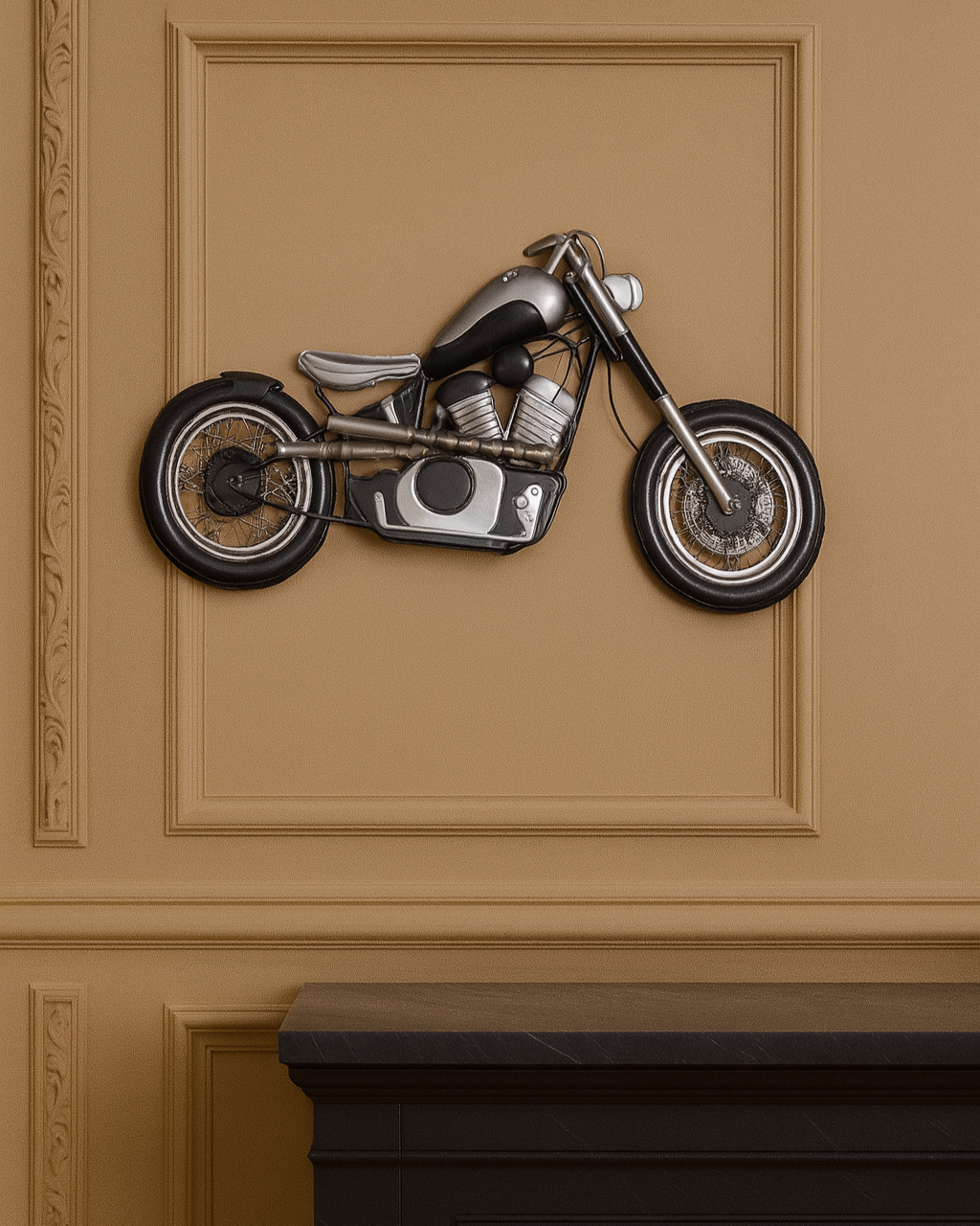 Vintage Motorcycle Wall 3D Wall Decor